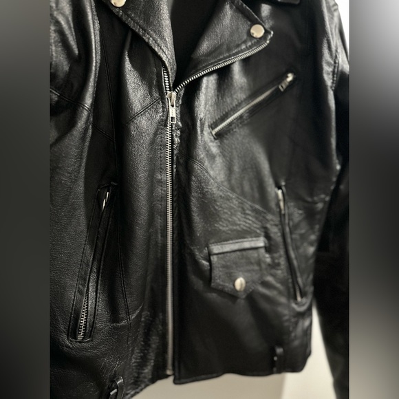 Deadwood leather jacket black - Picture 4 of 16
